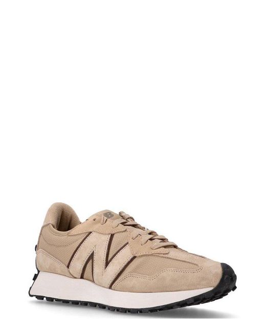 New Balance Brown 327 Lace-Up Sneakers for men
