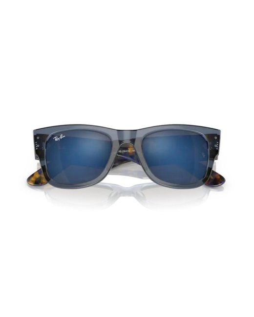 Ray-Ban Blue Mega Wayfarer Square Frame Sunglasses