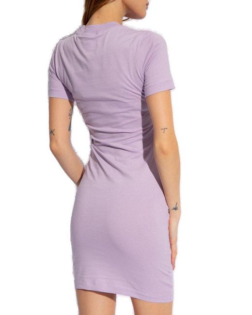 Versace Purple Printed Dress,