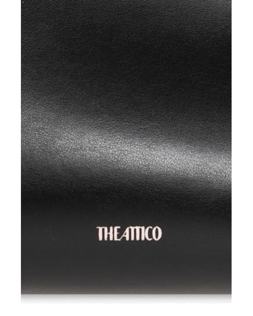 The Attico Black 8.30pm Asymmetric Oversized Clutch Bag
