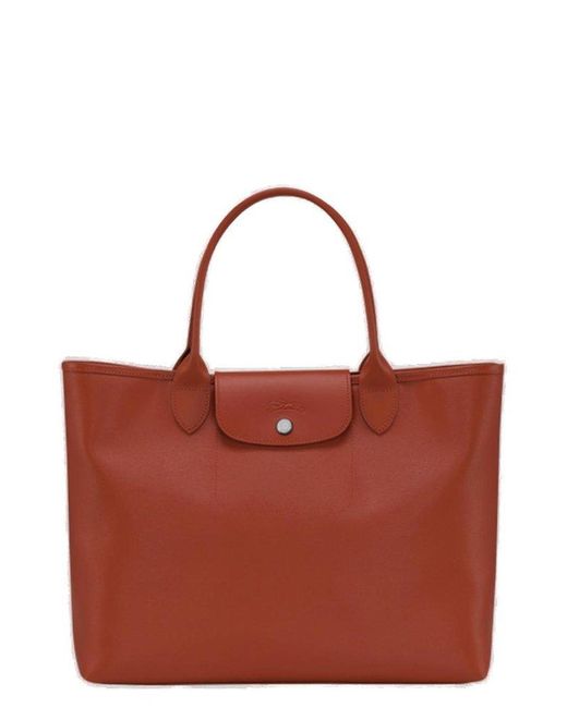 Longchamp Le Pliage City Tote Bag in Red Lyst