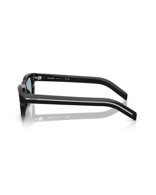 Prada Gray Rectangular Frame Sunglasses