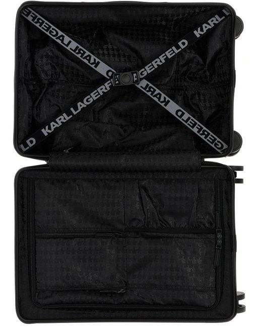 Karl Lagerfeld Black K/ikonik 2.0 Zip-around Trolley