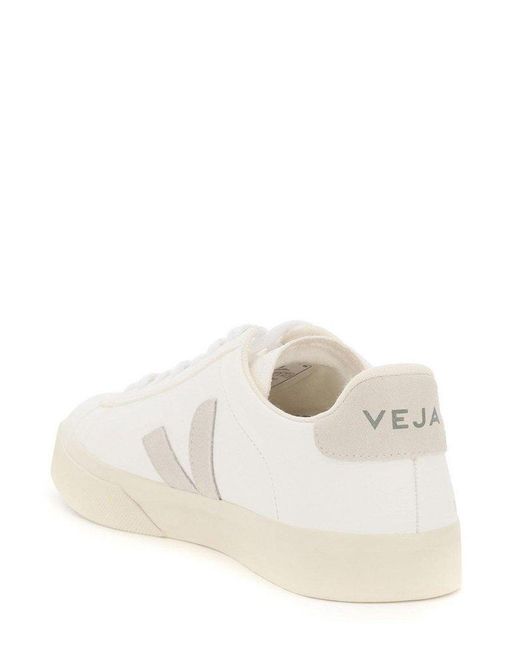 Veja White Campo Lace-up Sneakers for men