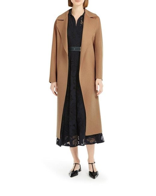 Max Mara Natural Cles Belted Coat