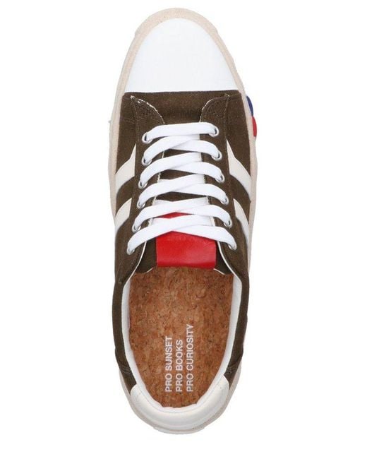 Pro Keds Brown Classic Stripe Sneakers for men