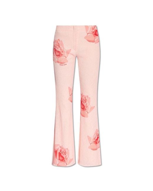 KENZO Pink Pleated Trousers,