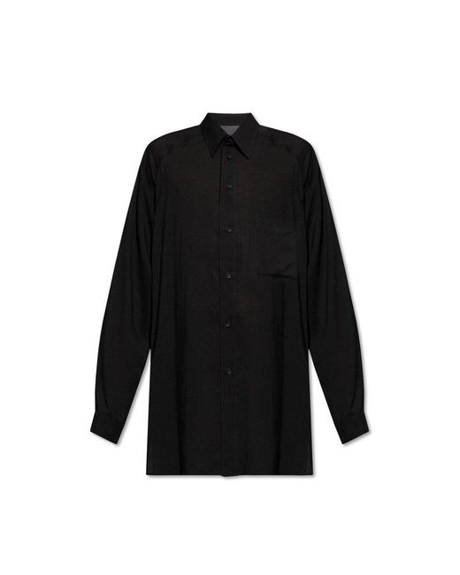 Yohji Yamamoto Black Loose-fitting Shirt, for men