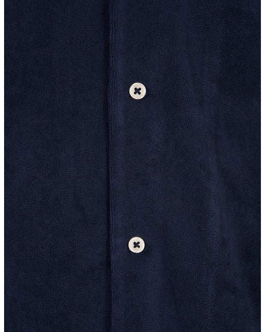 Polo Ralph Lauren Blue Polo Pony-Embroidered Short-Sleeved Shirt for men