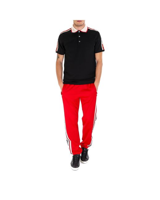 gucci ribbon polo shirt