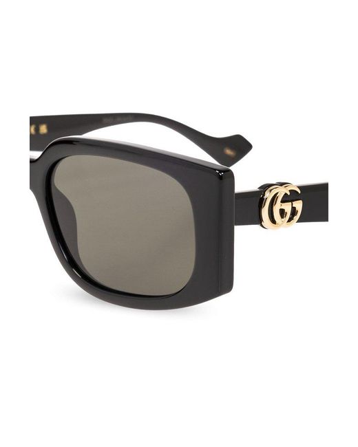 Gucci Black Sunglasses With Logo,