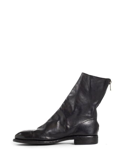Guidi Black 988 Rear Zipped Boots for men