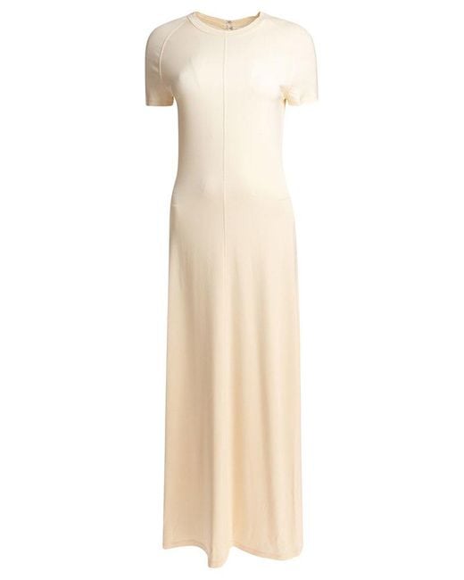 Totême  Natural Fluid Crewneck Jersey Dress