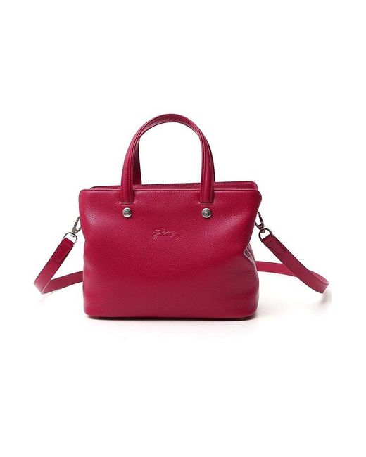 Longchamp Red Le Foulonné Tote Bag
