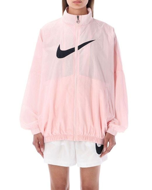 Nike Pink Lightweight High-neck Jacket