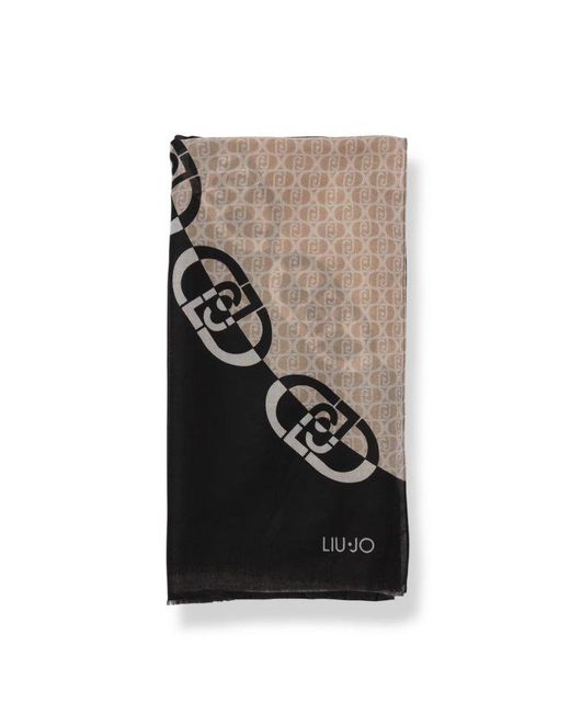 Liu Jo White Color-Block Stole