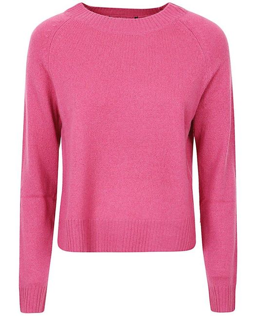 Weekend by Maxmara Pink Relaxed Fit Crewneck Jumper