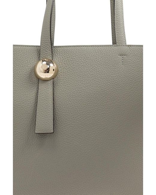 Furla Gray Sfera Large Shopper Bag