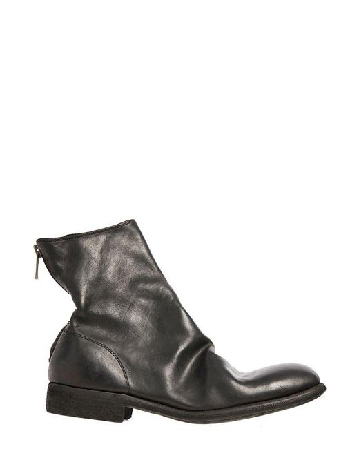 Guidi Black High-ankle Back Zip Detail Boots for men