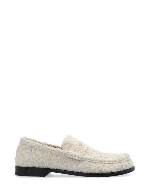 Loewe White Campo Slip-on Loafers