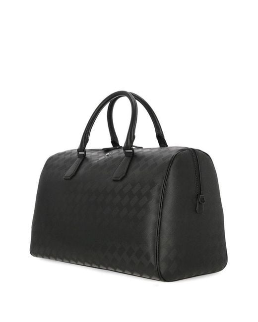 Montblanc Black Logo Patch Zipped Duffle Bag for men
