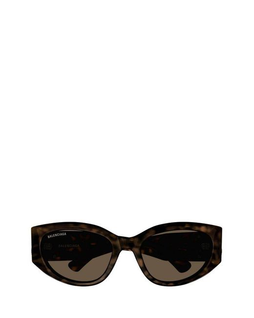 Balenciaga Black Round-frame Sunglasses
