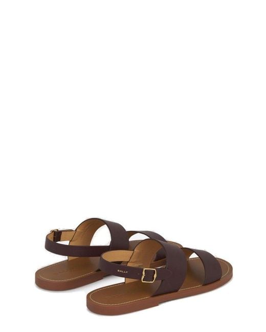 Bally Brown Chail Open Toe Sandals for men