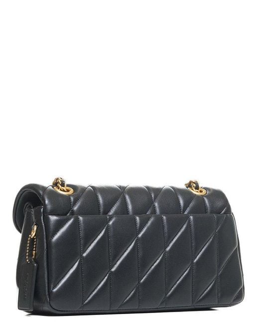 COACH Black Tabby Quilted 26 Leather Shoulder Bag , Leather