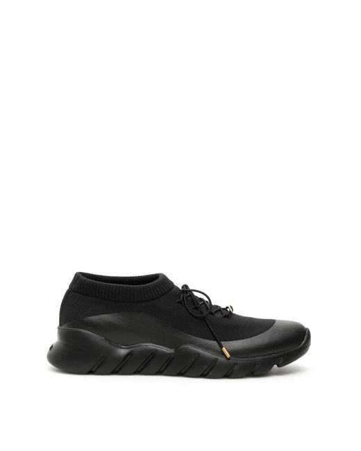 Fendi Black Sock Style Low-top Sneakers for men