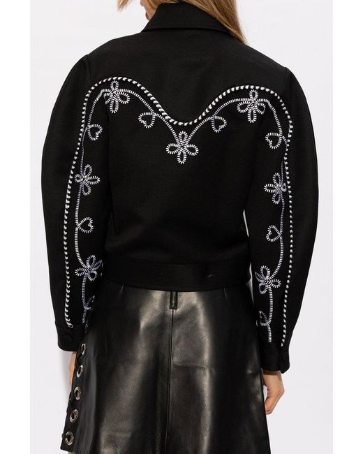 Chloé Black Embroidered Jacket,