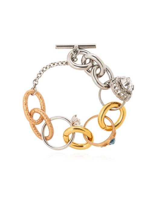 Marni Metallic Bracelet With Charms