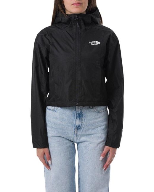 The North Face Black Zip-up Cropped Jacket