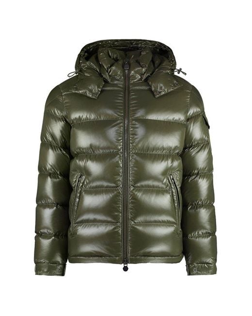 Moncler Green Down Jacket ‘Maya’ for men
