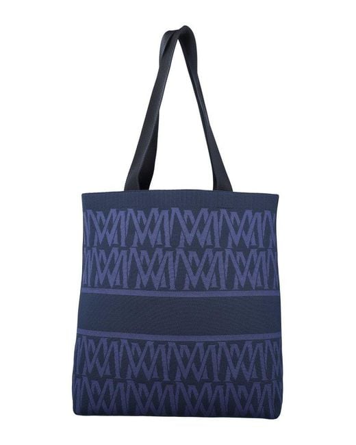Moncler Stylish Knit Tote Bag in Blue for Men | Lyst UK