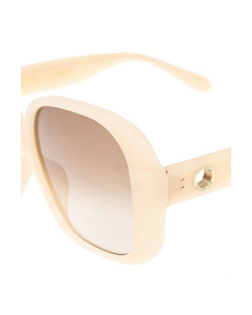 Linda Farrow White 'mima' Sunglasses,