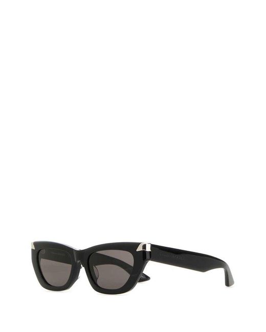 Alexander McQueen Black Acetate Punk Rivet Sunglasses