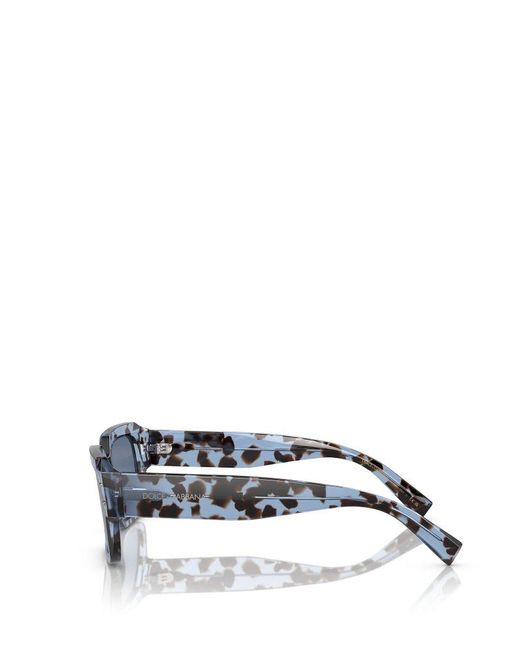 Dolce & Gabbana Blue Square Frame Sunglasses for men