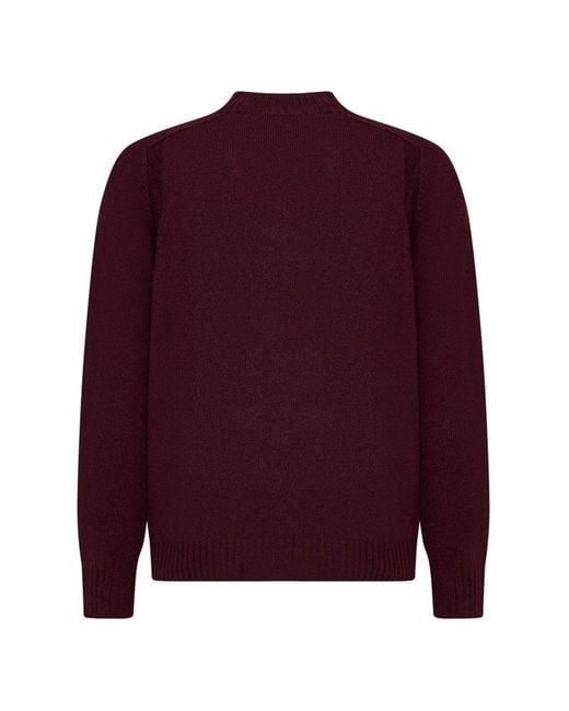 D4.0 Purple Mock Neck Sweater for men