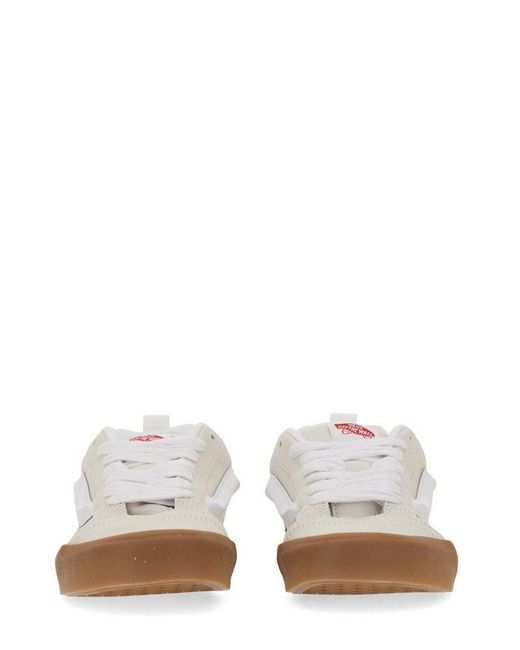 Vans White Kun Skool Lace-up Sneakers
