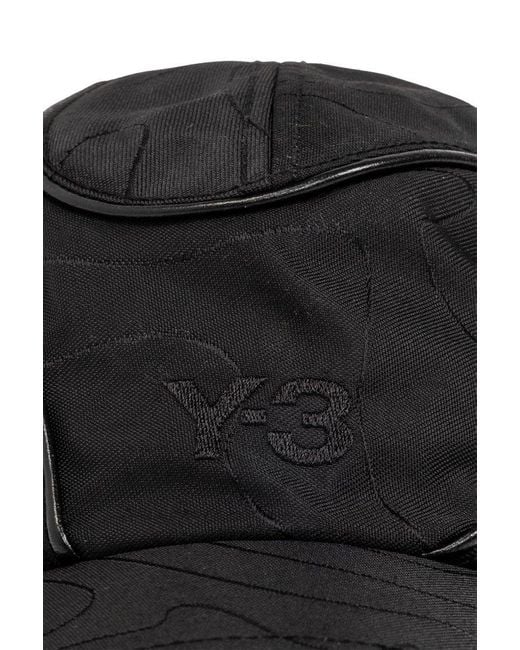 Y-3 Black Baseball Cap With Logo, for men