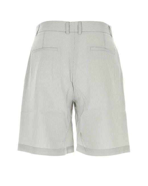 GIMAGUAS Gray Nicolas Pinstripe Shorts for men