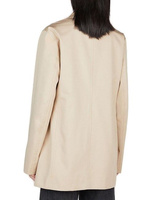 Totême  Natural Cropped Double-breasted Trench Coat