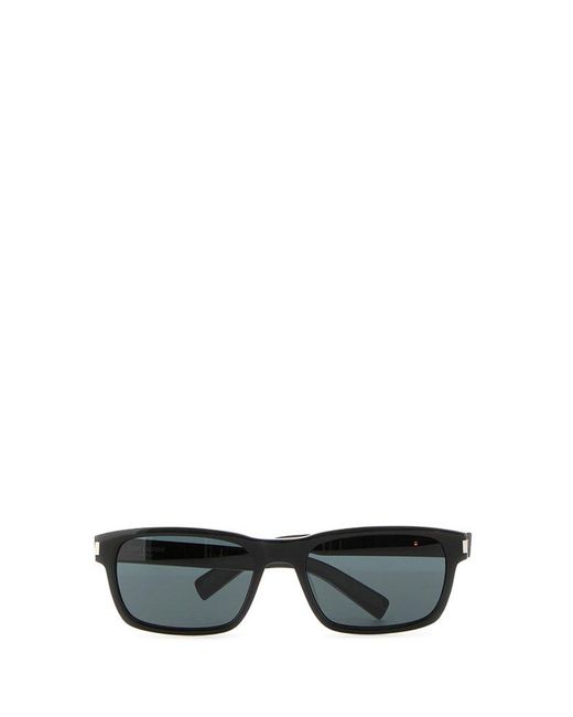 Saint Laurent Black Sl 662 Rectangular Frame Sunglasses for men