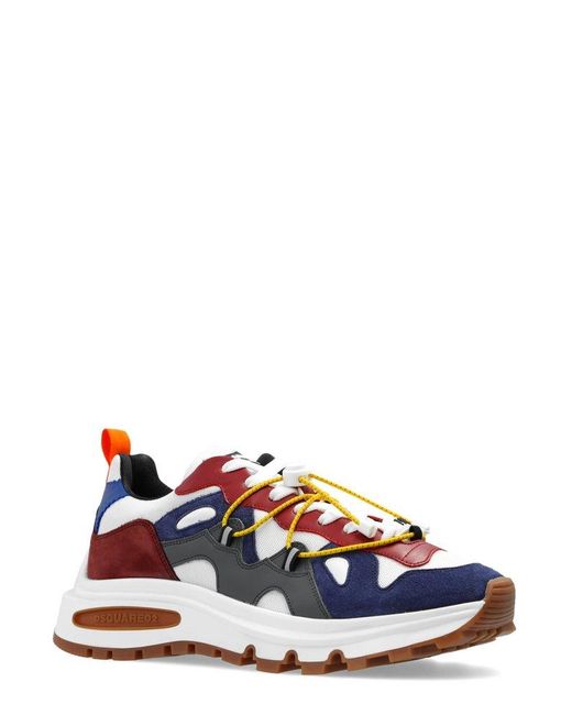 DSquared² White Run Ds2 Lace-up Sneakers for men