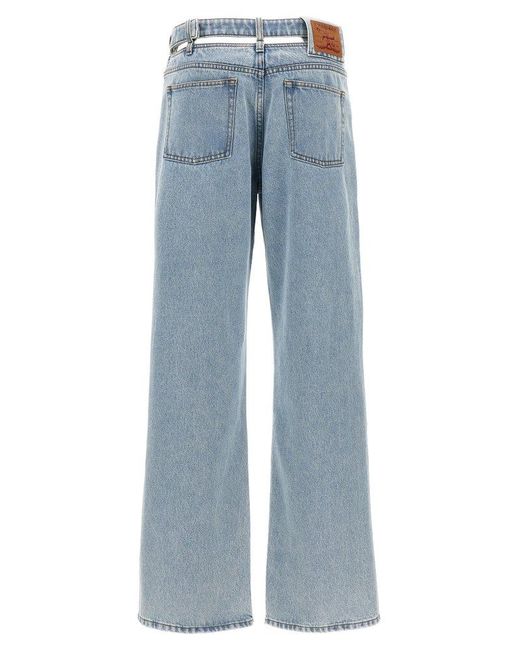 Y. Project Blue 'Evergreen Y Belt' Jeans