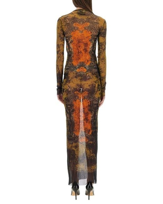 Jean Paul Gaultier Multicolor "Médaillon" Long Dress