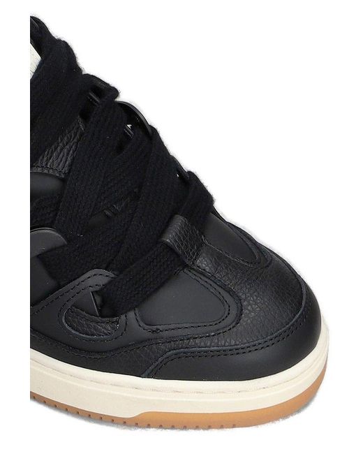 Represent Black Bully Lace-Up Sneakers for men