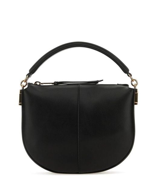 Tod's Black T Timeless-plaque Top Handle Bag