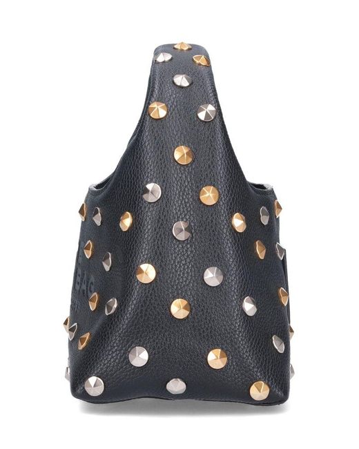 Marc Jacobs The Glam Stud Embellished Mini Sack Bag in Blue