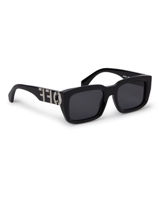Off-White c/o Virgil Abloh Blue Rectangular Frame Sunglasses